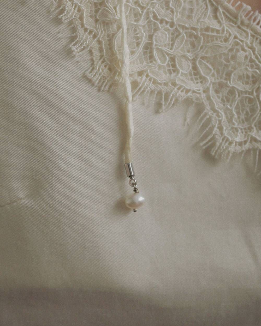 シルクコードチョーカー (アイボリー) Silk Cord Choker (Ivory) / 27SS