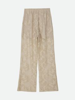 VINTAGE LIKE LACE SLIT PANTS / ヴィンテージ ライク レース スリットパンツ (ミルク)