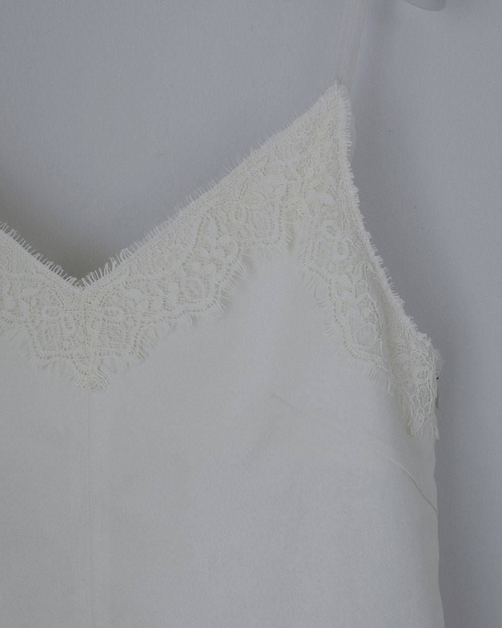 ツイルレース キャミソール (アイボリー) Twill Lace Camisole (Ivory) / 27SS