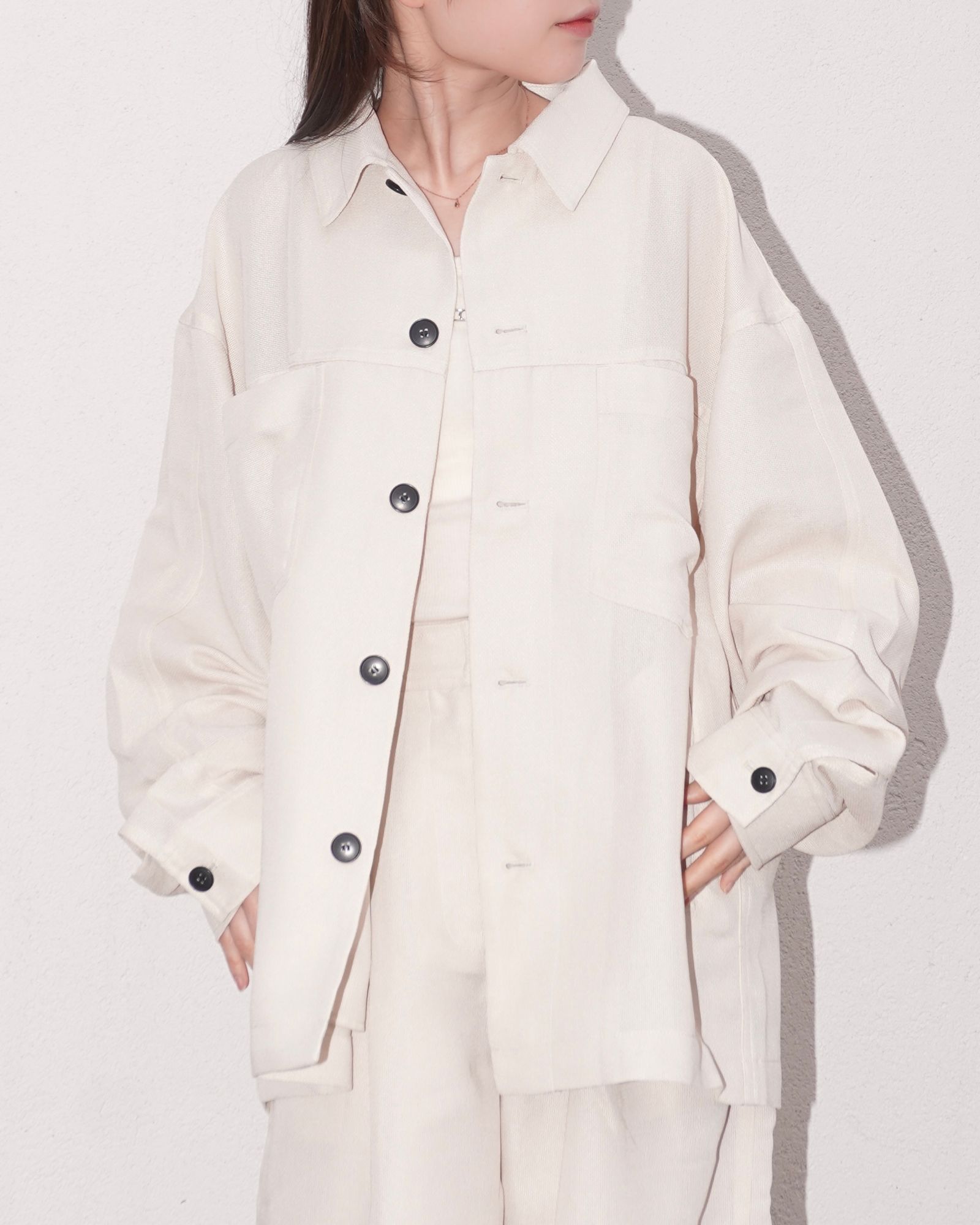 ワークポケットシャツ (アイボリー) Work Pocket Shirts (Ivory) / 26SS