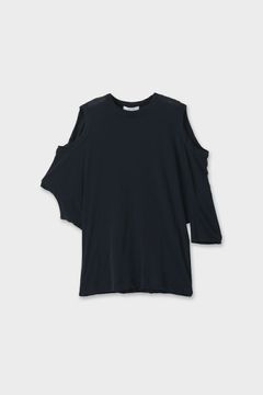 【25SS】SHEF OPEN SHOULDER T-SHIRT / オープンショルダーTシャツ (チャコールグレー)