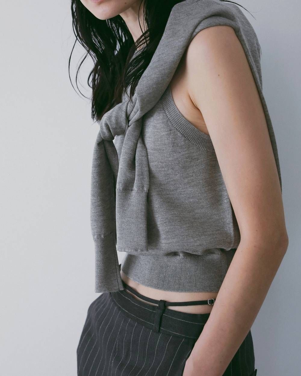 ハイゲージ シアータンクトップ (グレージュ) Highgauge Sheer Tanktop (Graige) / 26SS