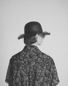 Sheer Paisely Shirt / シアーペイズリーシャツ (ブラック)