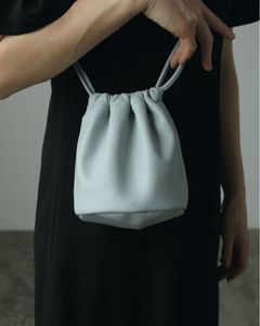 【残り1点】Ecoleather Shoulder Bag / エコレザーショルダーバッグ (アイスブルー)
