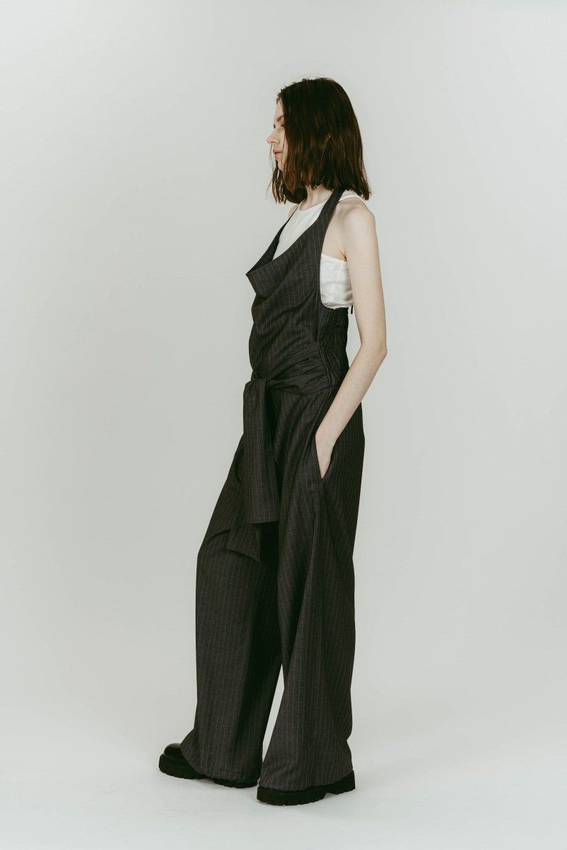 halter neck all in one (Gray) / ホルターネックオールインワン (グレー) / 26SS