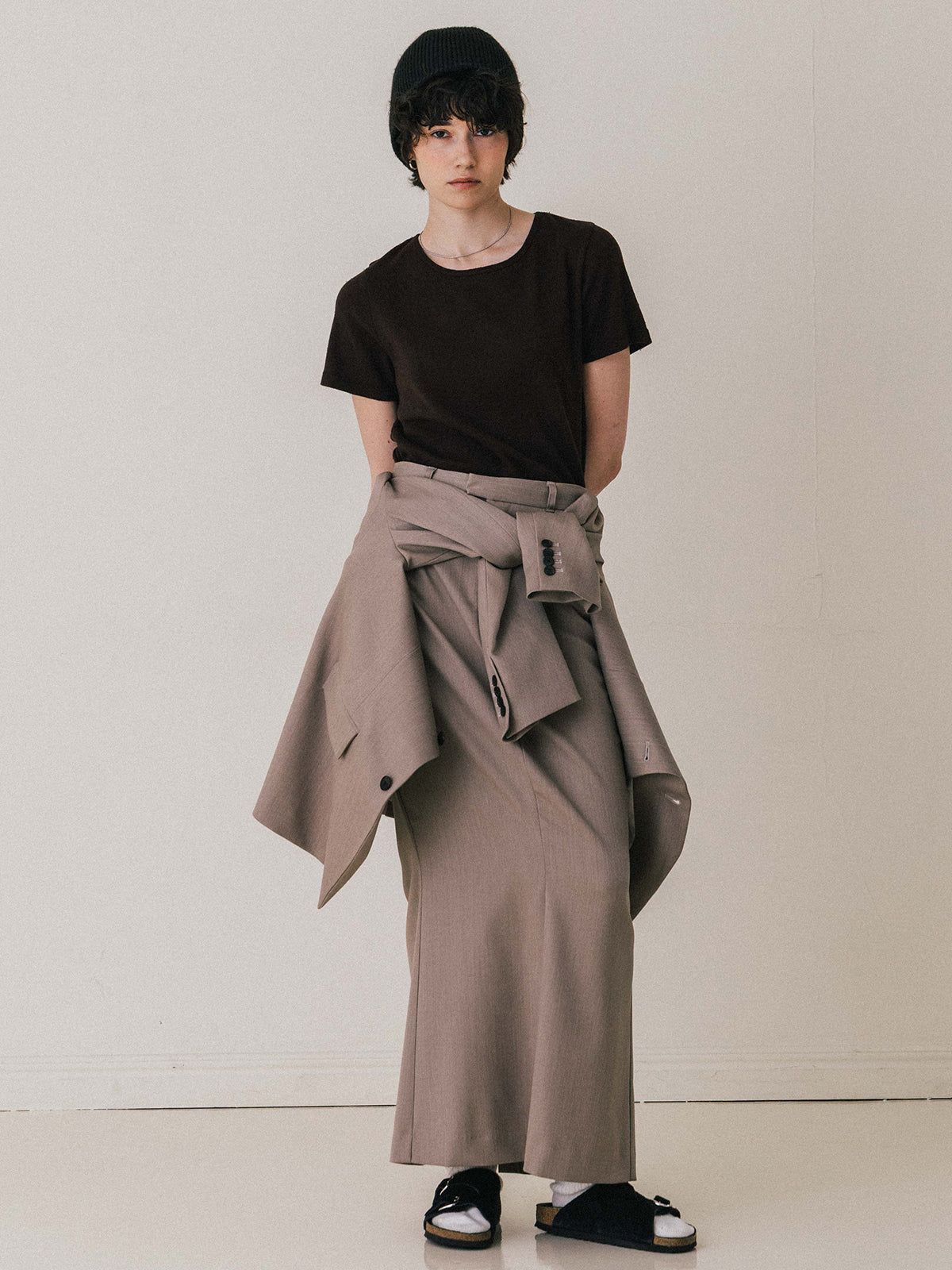 【25AW】【THE C】ICHIGUN SKIRT / イチグンスカート (ベージュ)