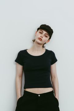 レイヤード クルーネックTシャツ (ネイビー) layered crewneck tee (Navy) /  26SS