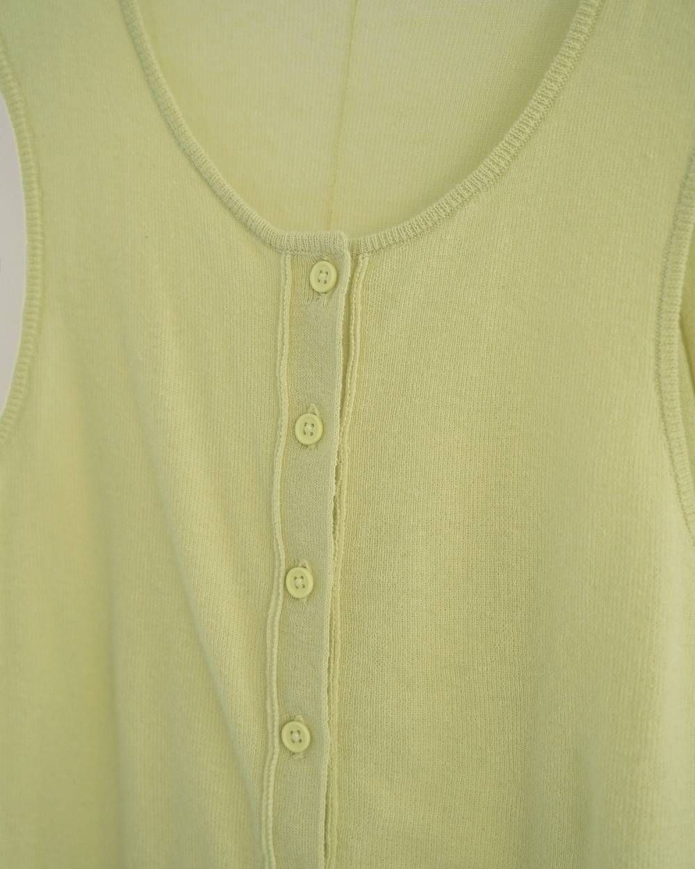 Cotton Layered Cardigan / コットン レイヤードカーディガン (Lime green) / 26SS