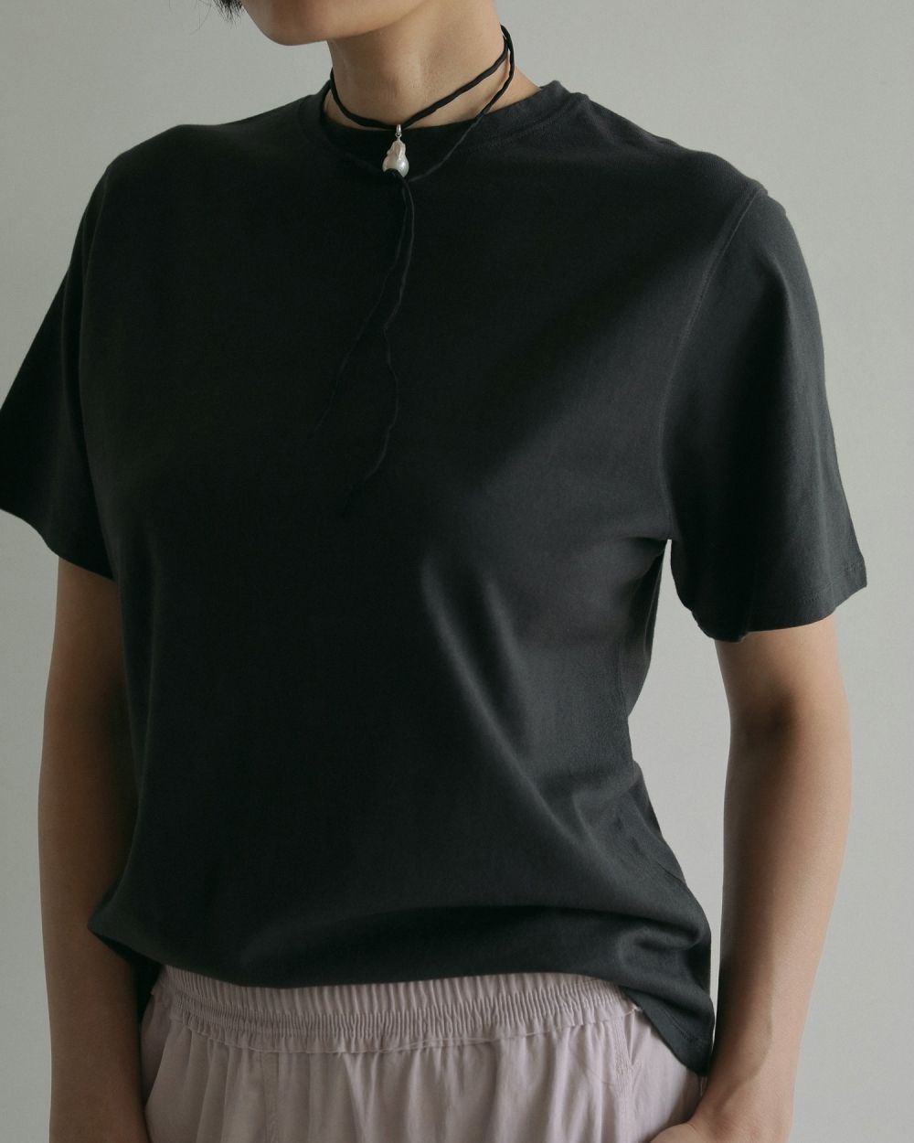 Basic Loose T-shirts / ベーシック ルーズ Tシャツ (ブラック)