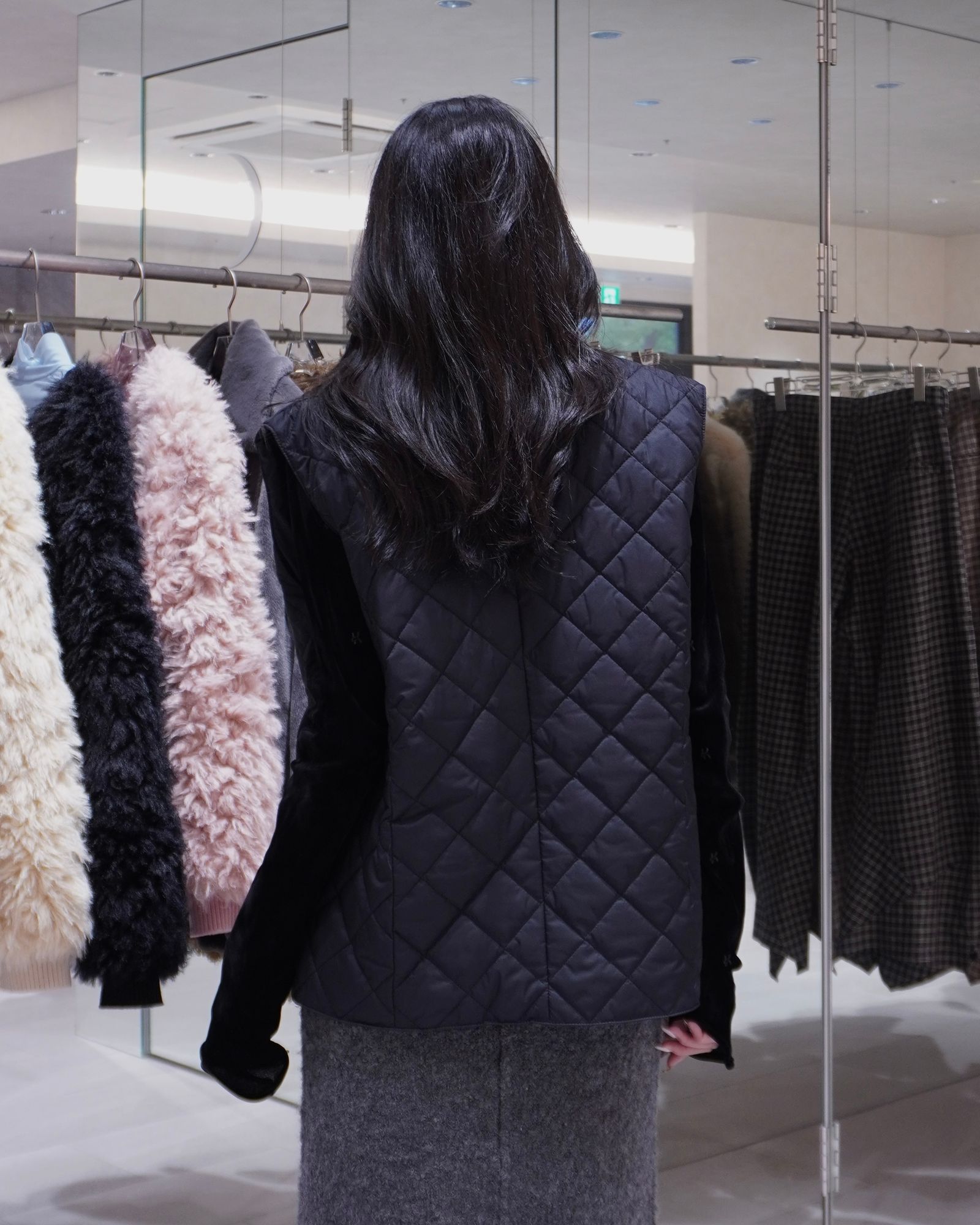   ブラックパファーベスト BASICKS - 【25AW】Puffer Vest / パファーベスト (ブラック