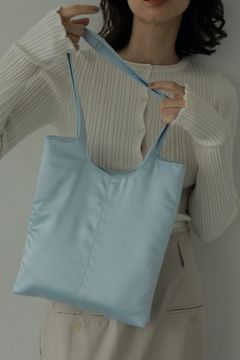 Satin Tote Bag / サテントートバッグ (ブルー)