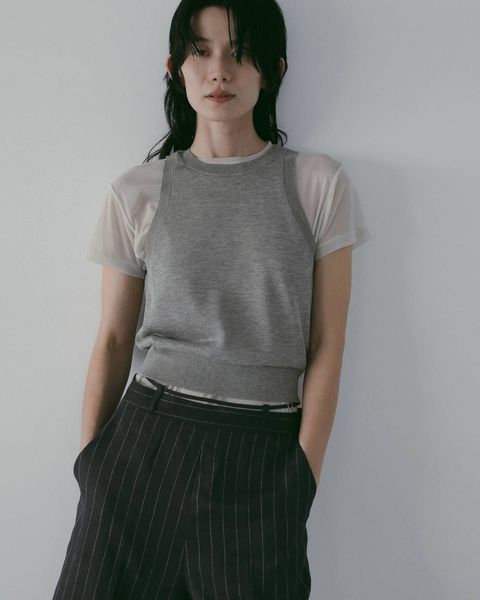 ハイゲージ シアータンクトップ (グレージュ) Highgauge Sheer Tanktop (Graige) / 26SS