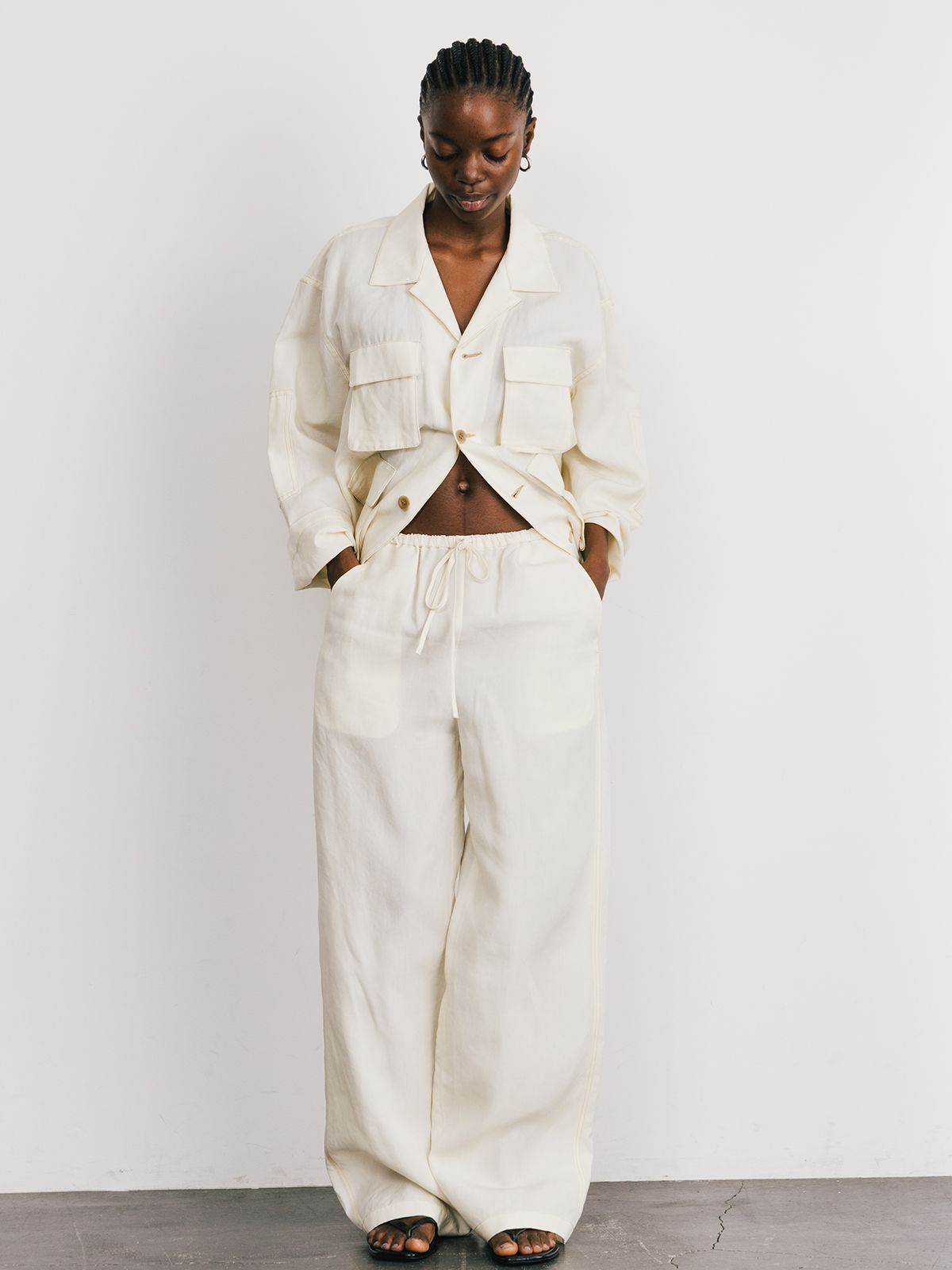 【25SS】TENCEL STITCH PANTS / テンセルステッチパンツ (アイボリー)