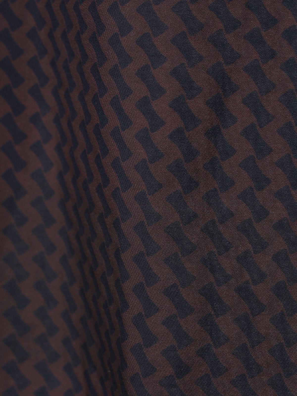 【25AW】GEOMETRIC SHIRT / ジオメトリックシャツ (ブラウン)