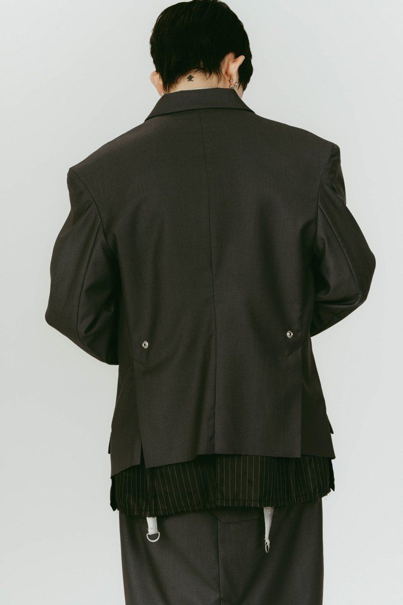 vintage tailored jacket (Gray) / ヴィンテージ テーラードジャケット (グレー) / 26SS