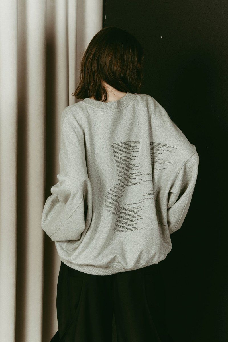 Kerror design sweat(unisex) (Gray) / Kエラーデザイン スウェット (グレー) / 26SS