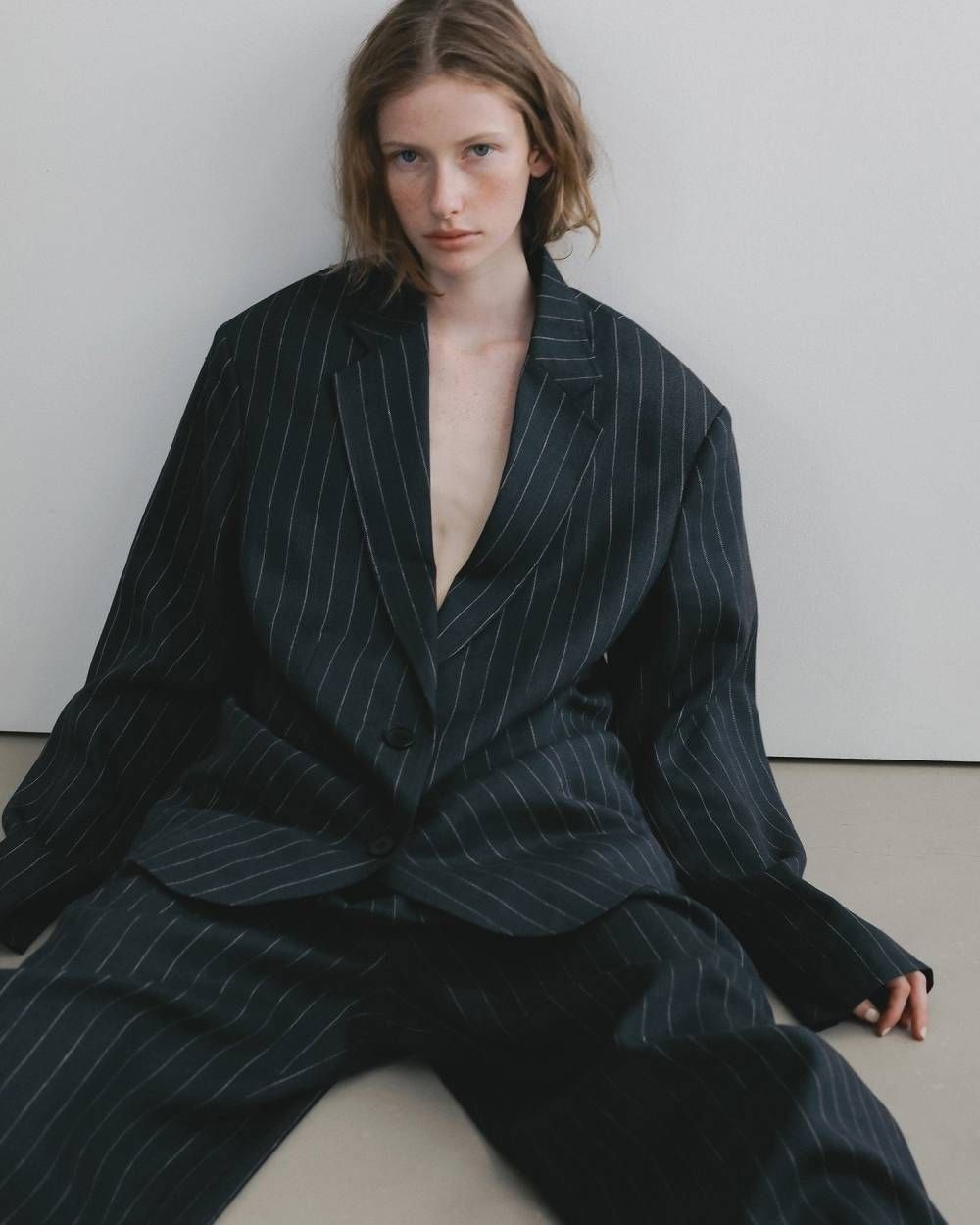 オーバーリネンジャケット (ネイビー) Over Linen Jacket (Navy) /  26SS