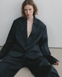 オーバーリネンジャケット (ネイビー) Over Linen Jacket (Navy) /  26SS