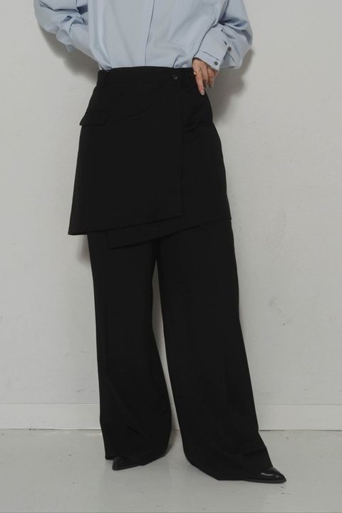 many way set pants / メニーウェイ セットパンツ (ブラック)