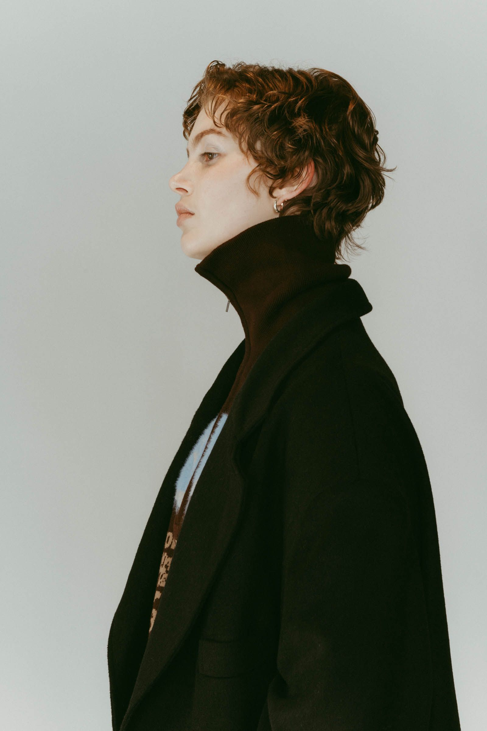 muffler overlay jacket(unisex) / マフラー オーバージャケット (ブラック) / 25AW