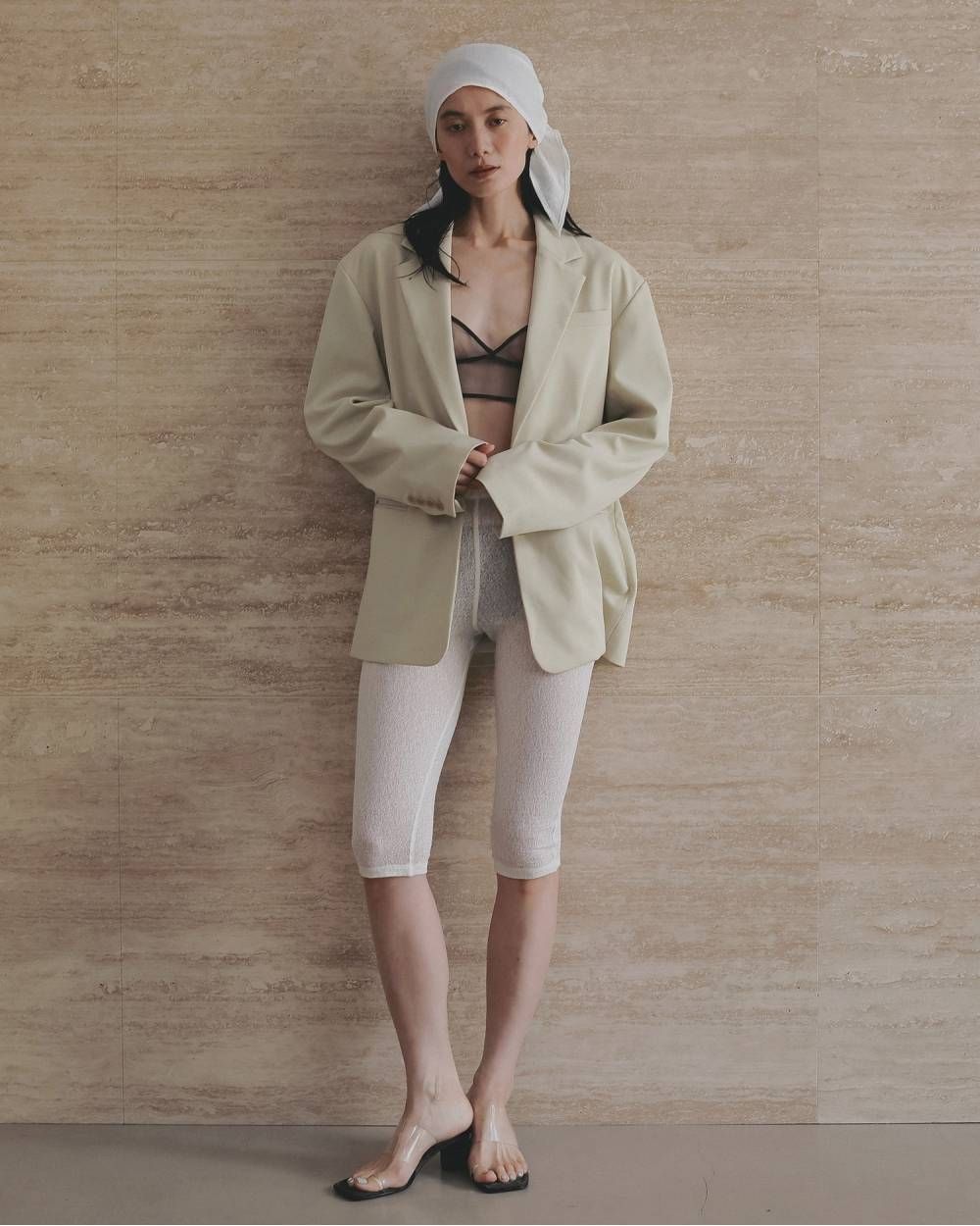 Square Clear Sandals (Clear) / スクエア クリアサンダル (クリア) / 26SS