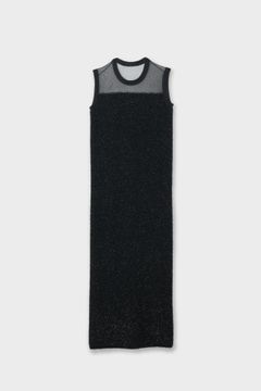 【残り1点】【24AW】SLEEVELESS KNIT DRESS / スリーブレスニットドレス (ブラック)