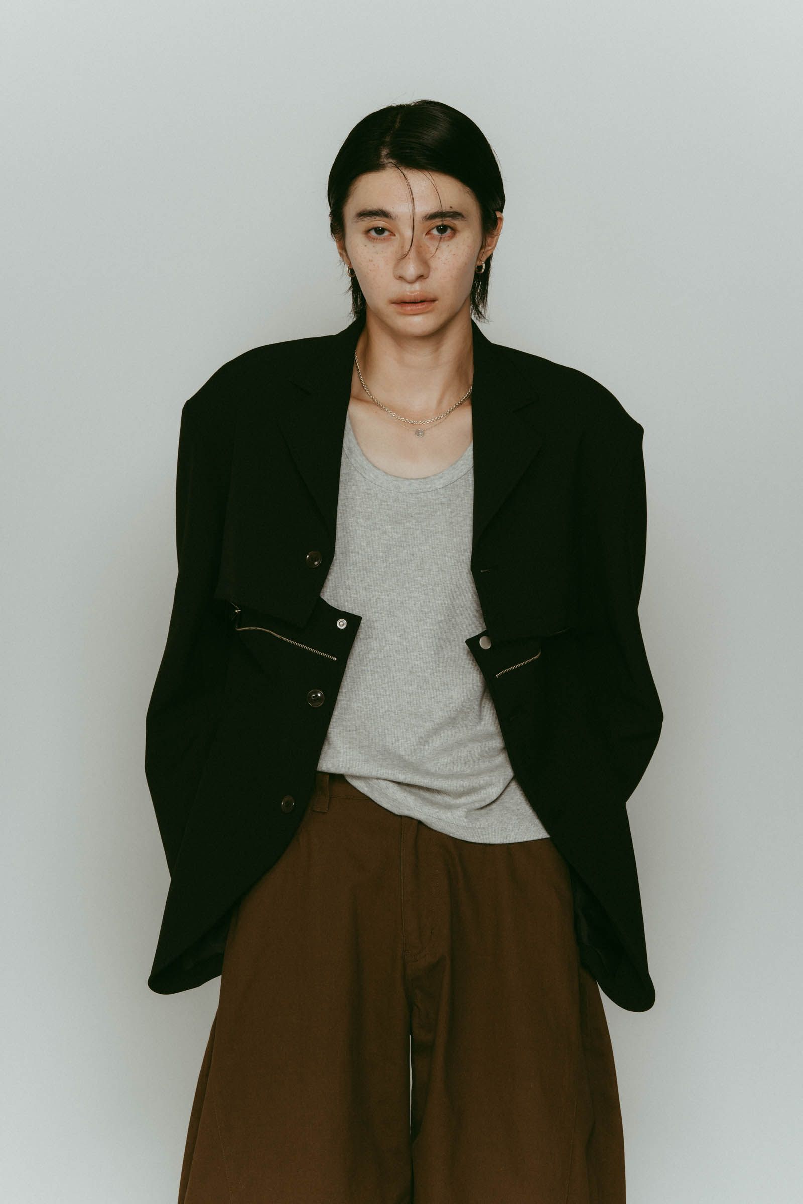 custom dad jacket / カスタムダッドジャケット (ブラック) / 25AW