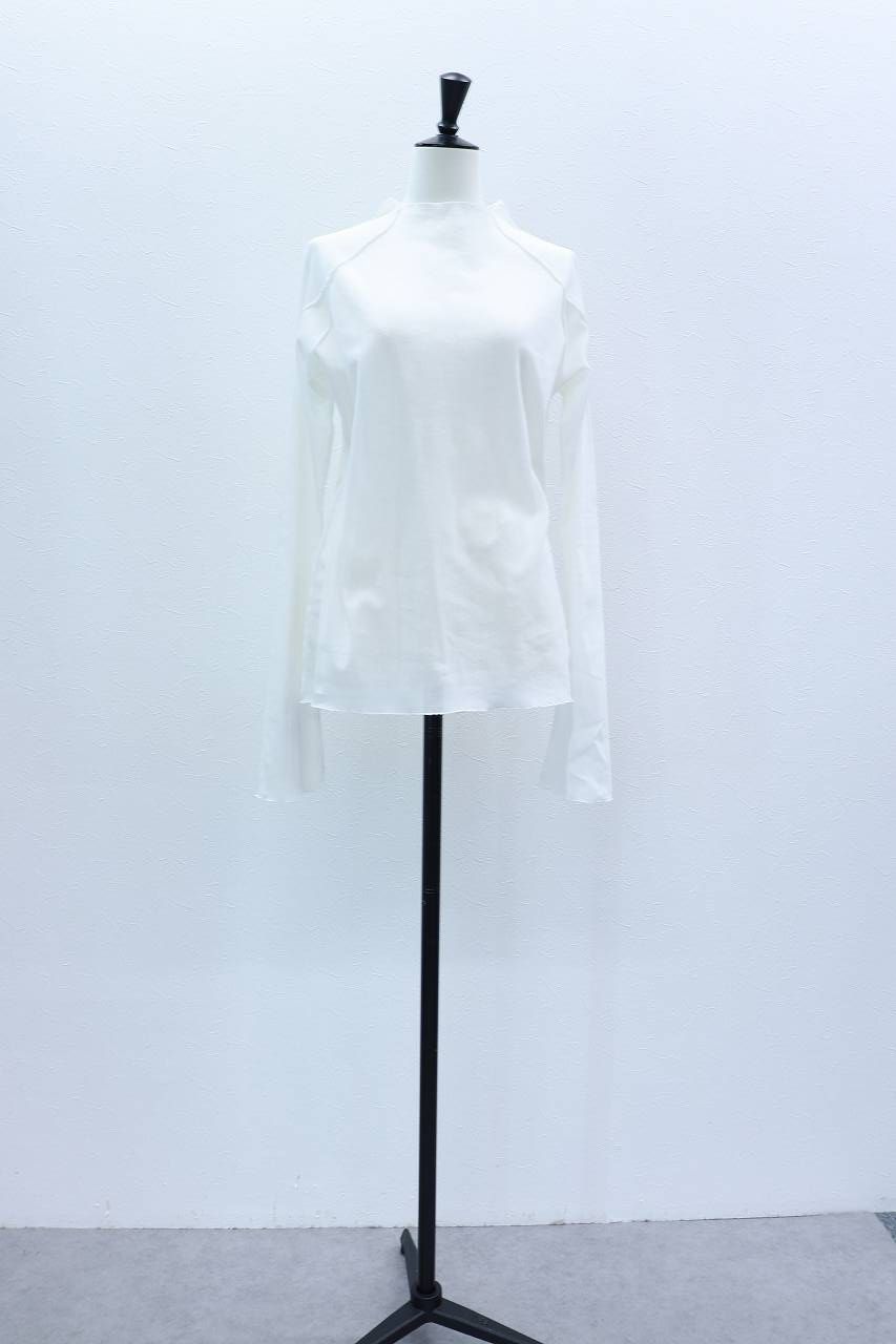 コットンチュールロンT (ホワイト) Cotton Tulle Long-Sleeve Tee (White) / 26AW