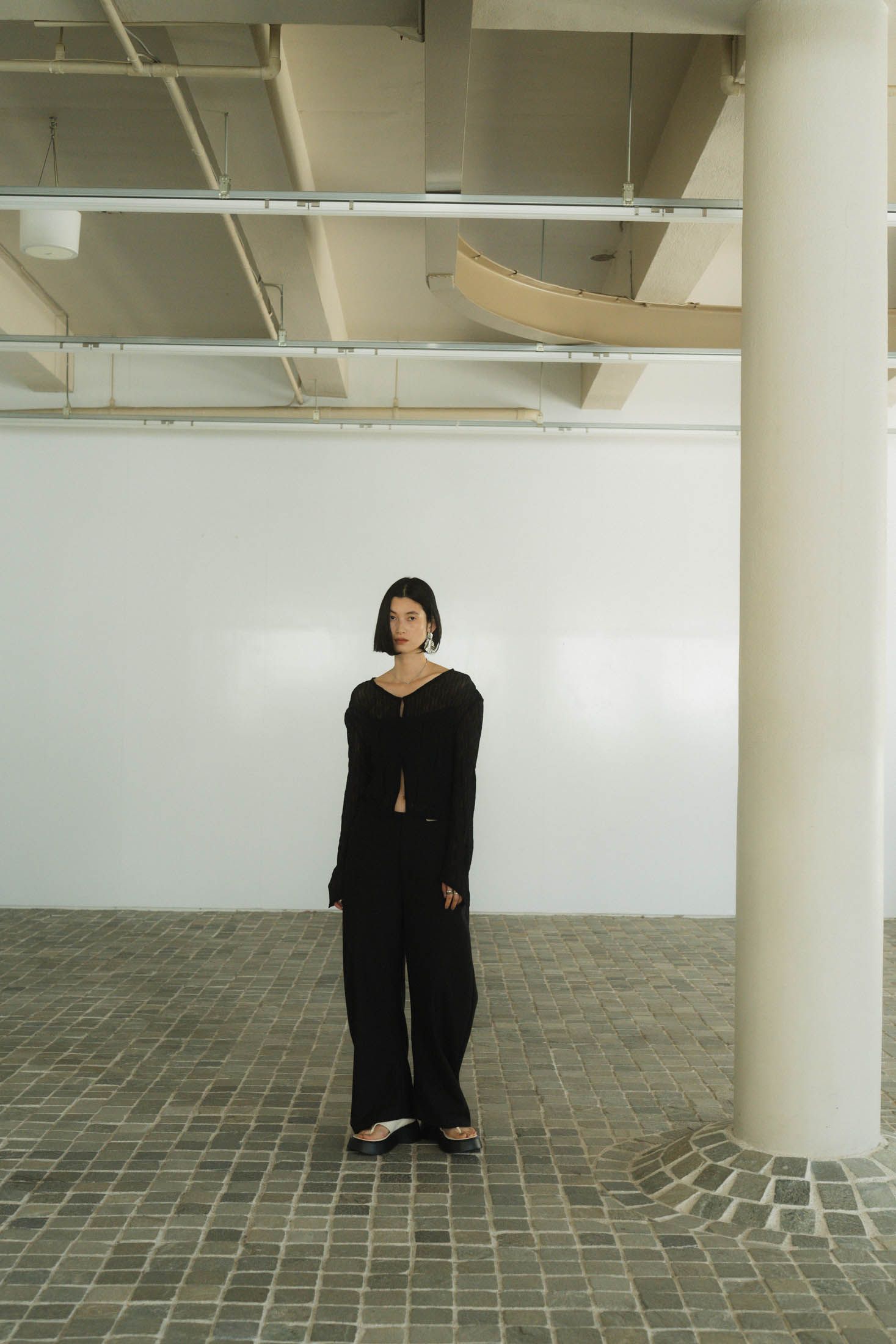 Knuth Marf - layered sheer tops / レイヤードシアートップス