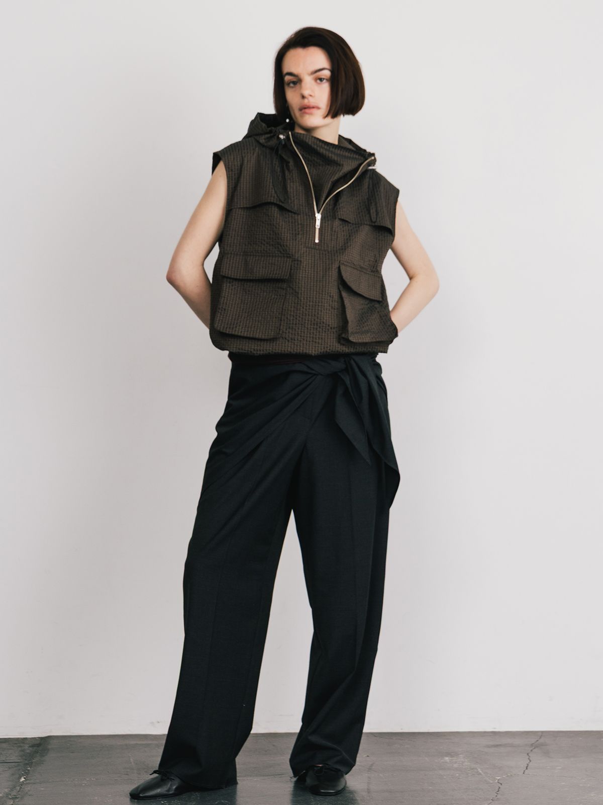 CREDONA ユーティリティージップフィッシャーベスト 新品未使用タグ付 CREDONA ベスト ジレ UTILITY ZIP FISCHER VEST/ユーティリティ
