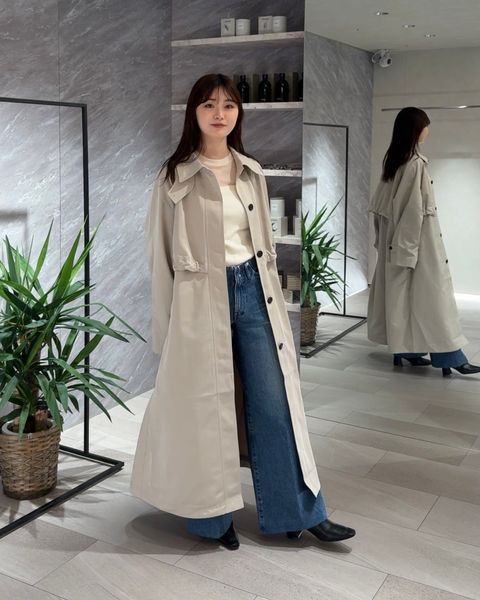 Twill Soutiencollar Coat / ツイルステンカラーコート (オートミール)