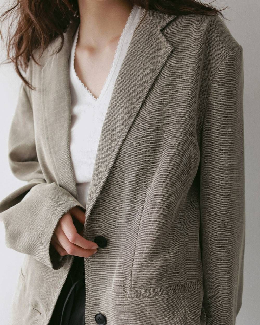 ツイードメッシュ ジャケット (グレージュ) Tweed Mesh Jacket (Graige) / 27SS