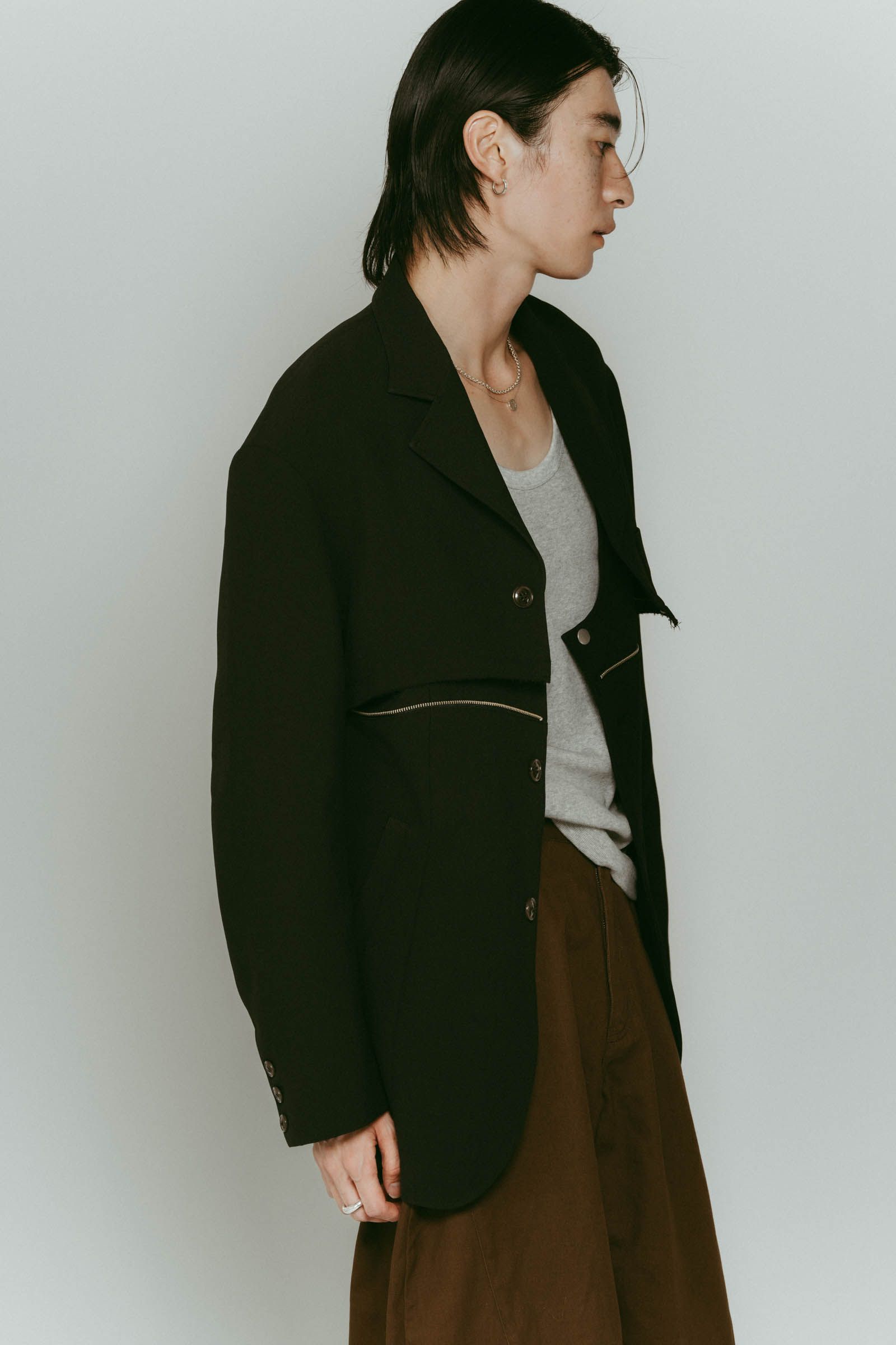 custom dad jacket / カスタムダッドジャケット (ブラック) / 25AW