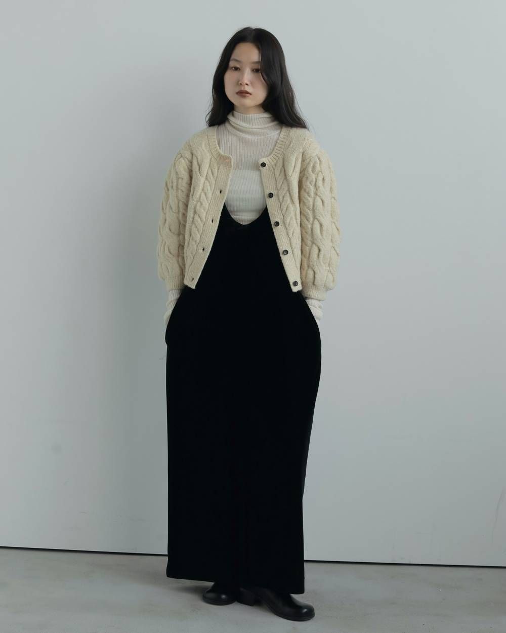 【25AW】Soft Rib Turtle / ソフトリブ タートルネックニット (アイボリー)