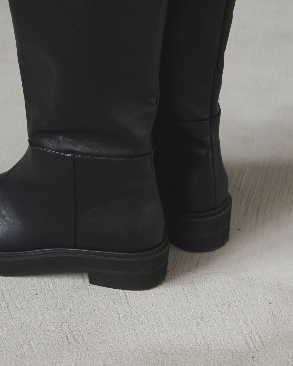 Ecoleather Long Boots / エコレザー ロングブーツ (ブラック)