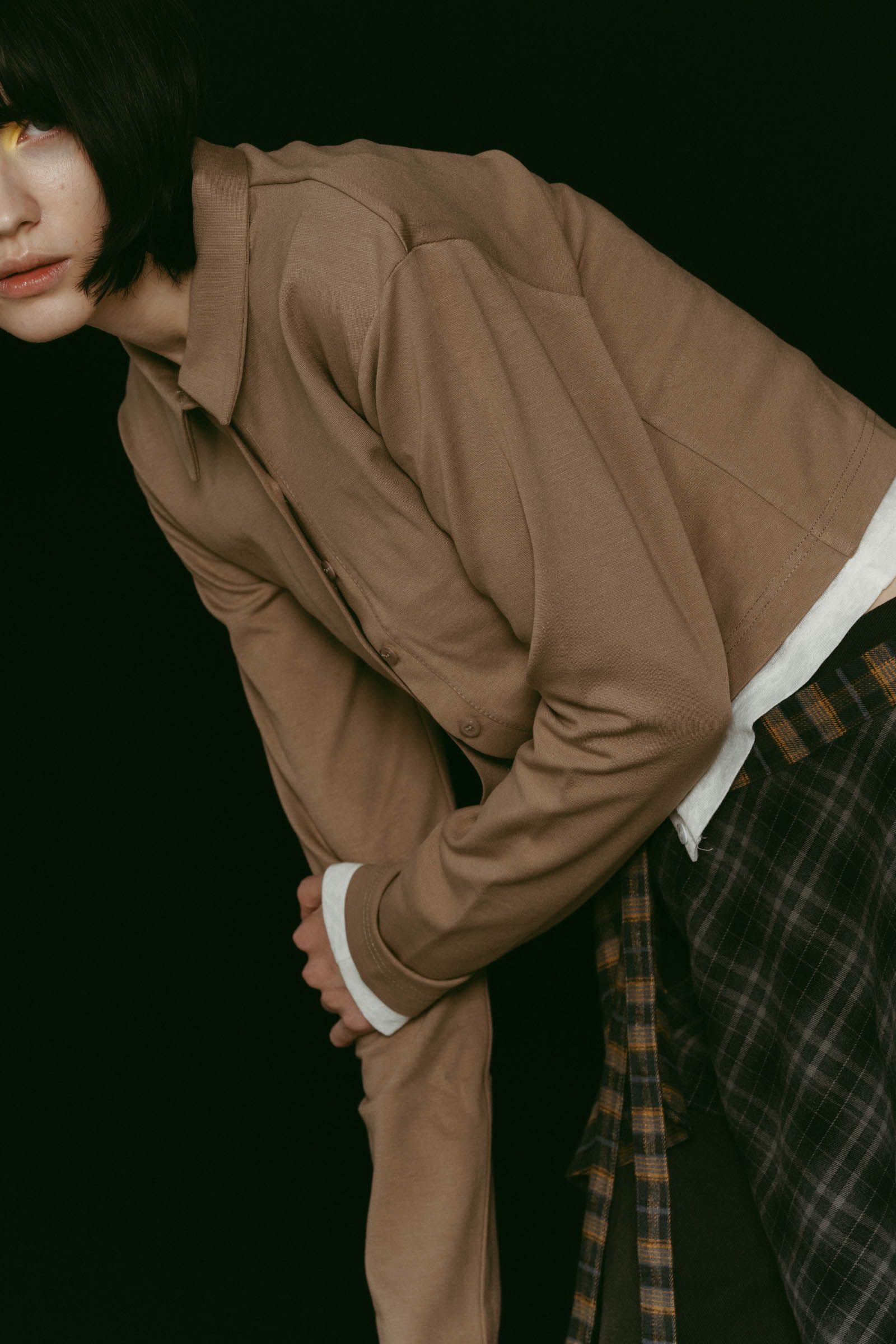 2piece polo tops / 2ピース ポロシャツ (ベージュ) / 25AW