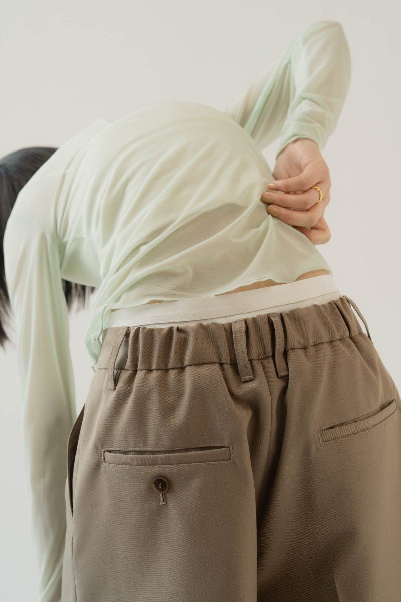 Knuth Marf - layered half pants(unisex) / レイヤード ハーフ