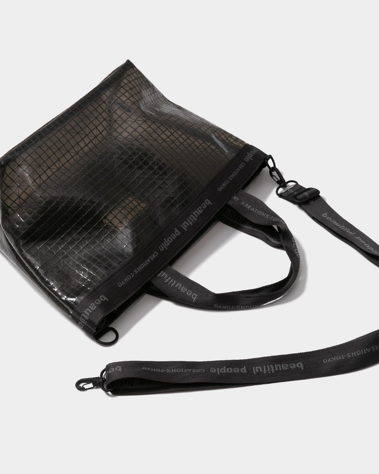 beautiful people - plaid vinyl logo tape bag M / ロゴテープ beautiful people - plaid vinyl logo tape bag M / ロゴテープ