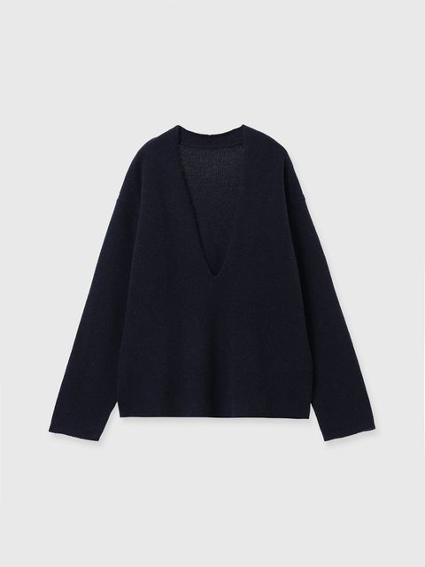 【25AW】HAMILTON V NECK KNIT / ハミルトン Vネックニット (ネイビー)