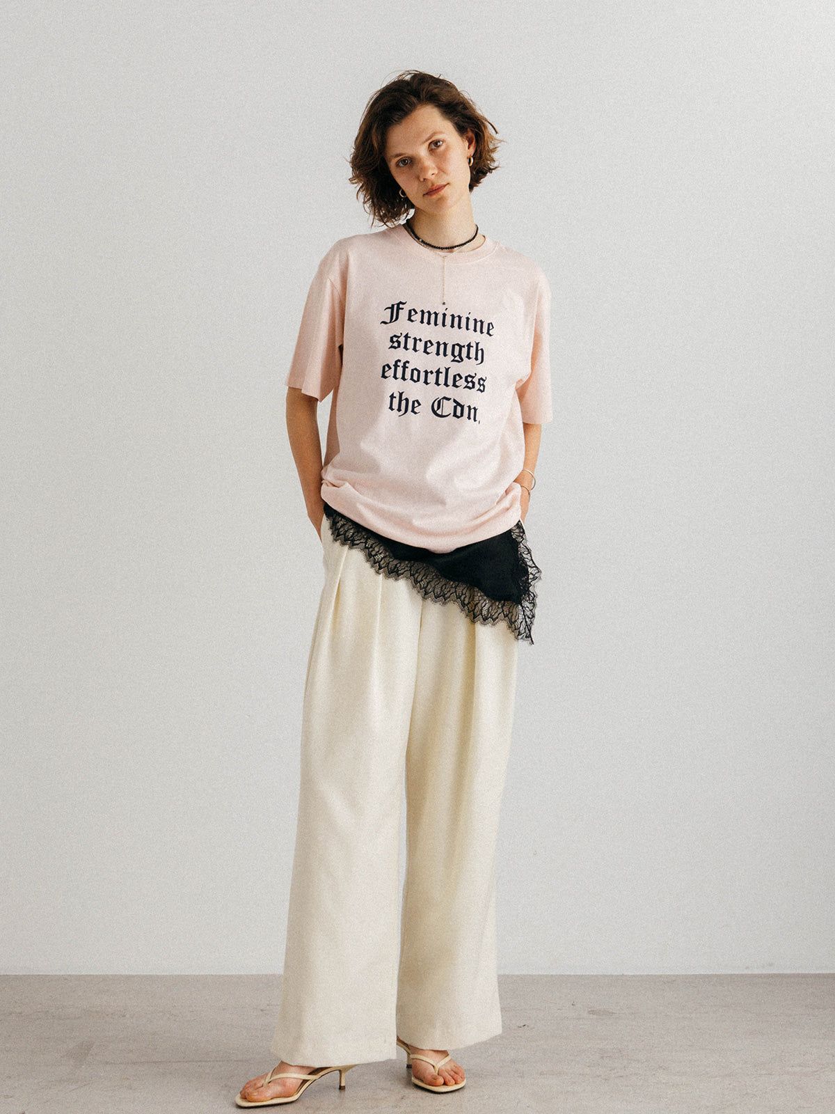パーマネント Tシャツ (FLOCKY OLD ENGLISH) PARMANENT TEE (FLOCKY OLD ENGLISH) /  26SS