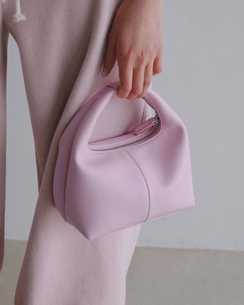 ワンハンドル レザーバッグ (ピンク) Onehandle Leather Bag (Pink) / 26SS