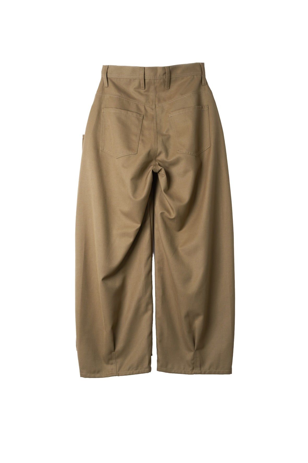 クリング ドレープパンツ (ブラウン) cling draped pants(unisex) (Brown) / 26AW