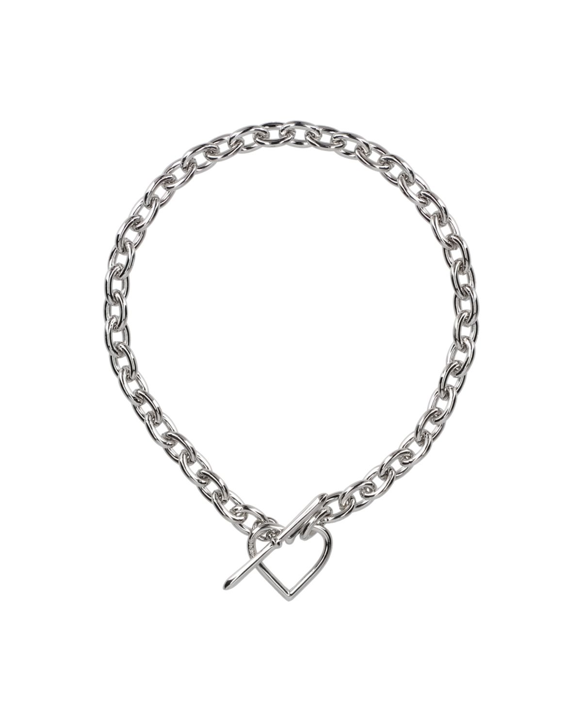 Heart Necklace (Medium Link) / ハートネックレス ミディアムリンク (シルバー)
