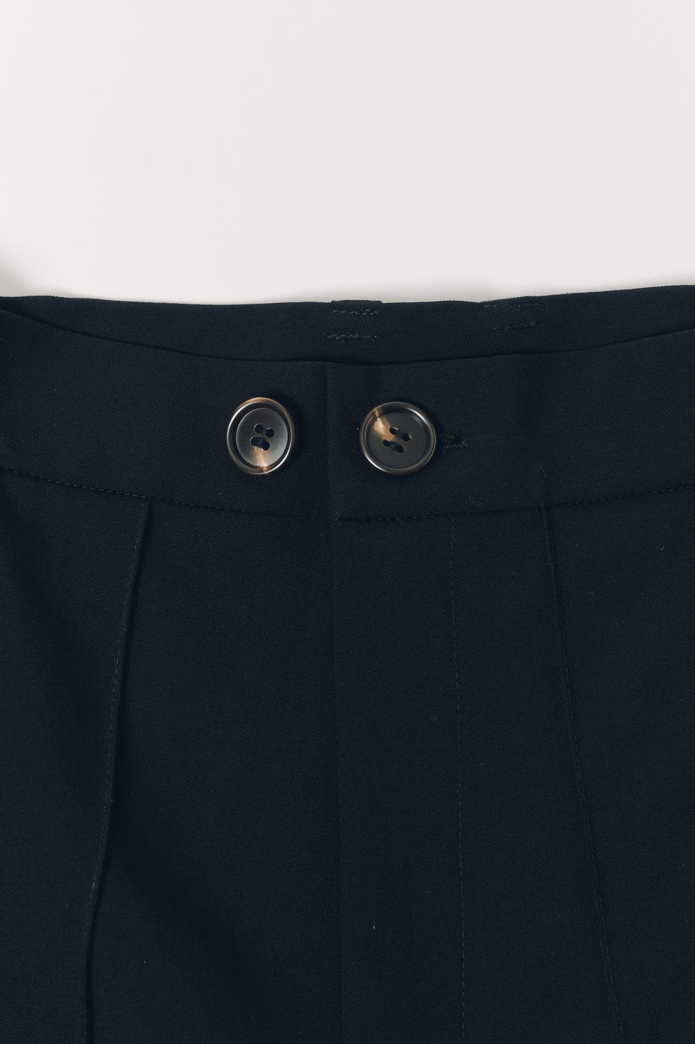 ダブルヘムトラウザー (ブラック) double hem trousers(unisex) (Black) / 26AW