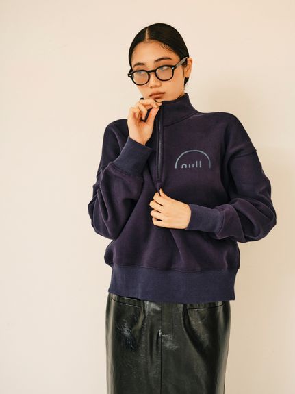 ZIP Sweat tops / ZIPスウェットトップス (ネイビー×ネイビー) / 25AW