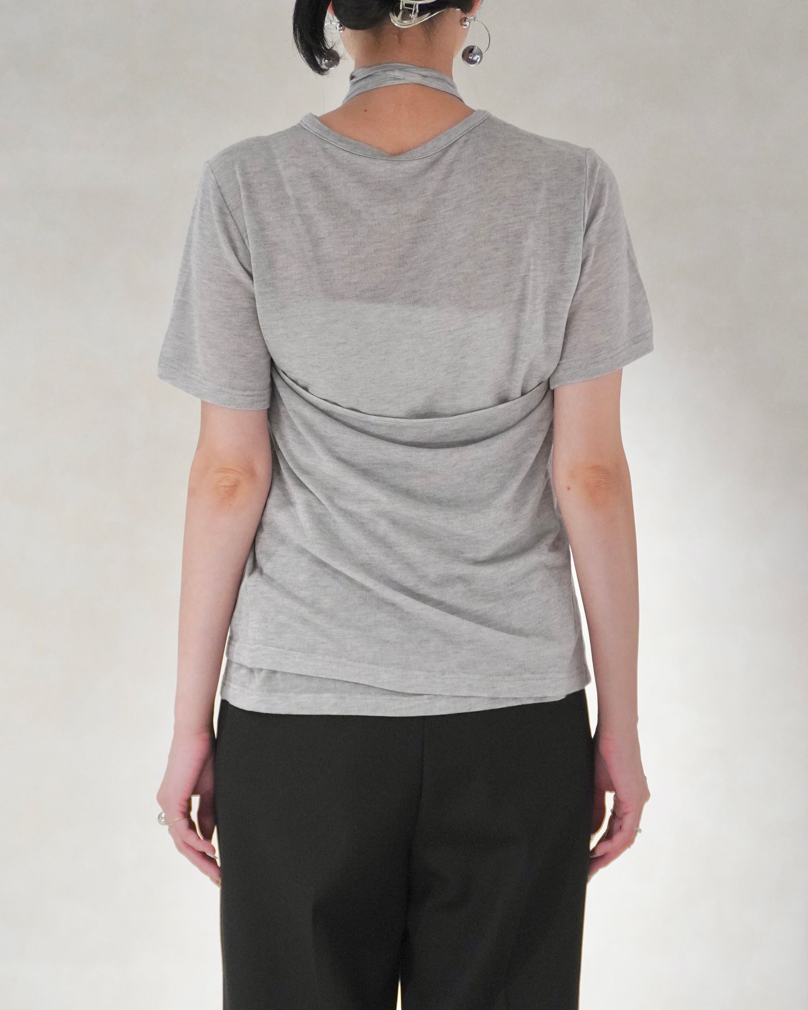 レイヤードカットトップス (グレー) LAYERED CUT TOPS (Gray) /  26SS