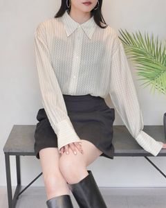 【25AW】GEOMETRIC SHIRT / ジオメトリックシャツ (ベージュ)