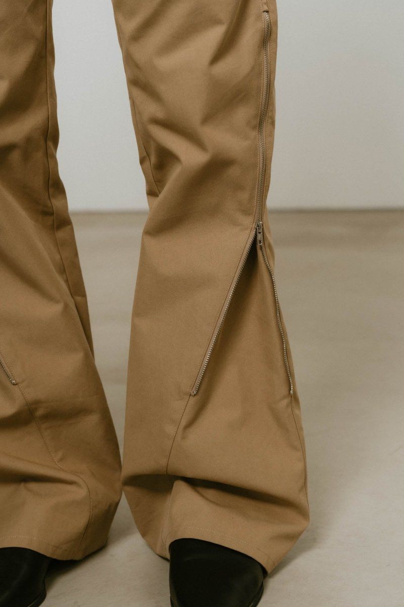 Knuth Marf - 2piece zip flare pants / 2ピース ジップフレア