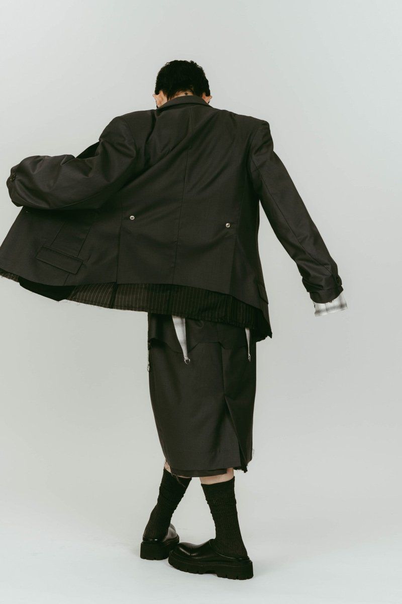 vintage tailored jacket (Gray) / ヴィンテージ テーラードジャケット (グレー) / 26SS