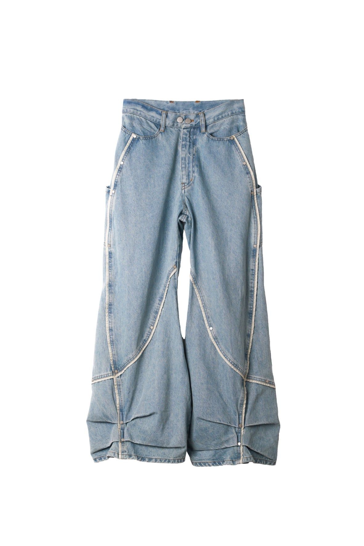 カーブ ユーティリティデニムパンツ (ブルー) curve utility denim pants(unisex) (Blue) / 26AW